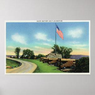 Póster View of the South Battery and Flag Bastion