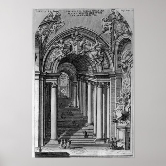 Póster View of the staircase in the Scala Regia (Frente)
