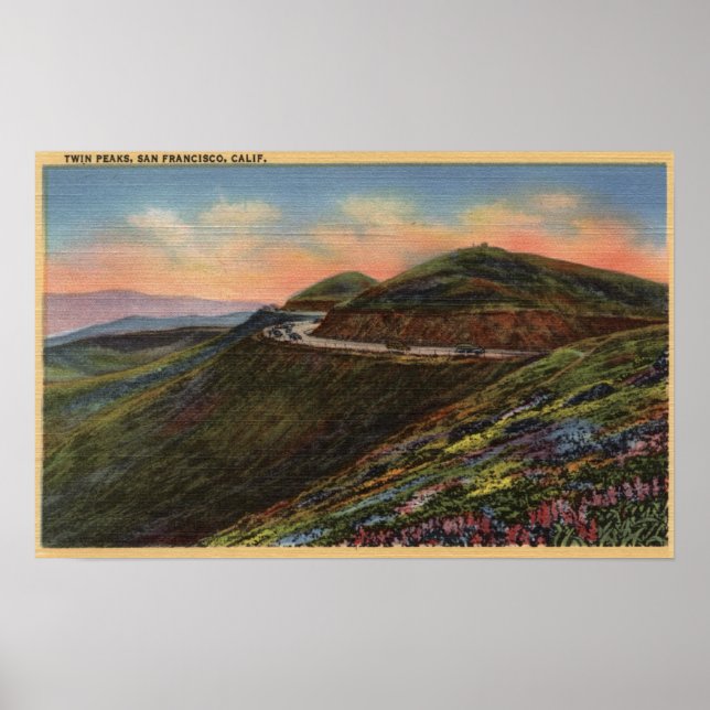 Póster View of the Twin Peaks & Highway (Frente)