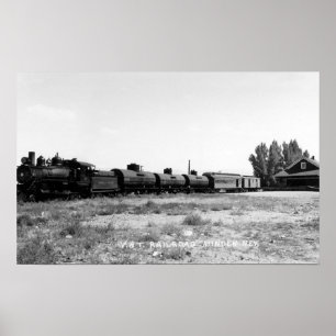 Póster View of the Virginia & Truckee Railroad Train