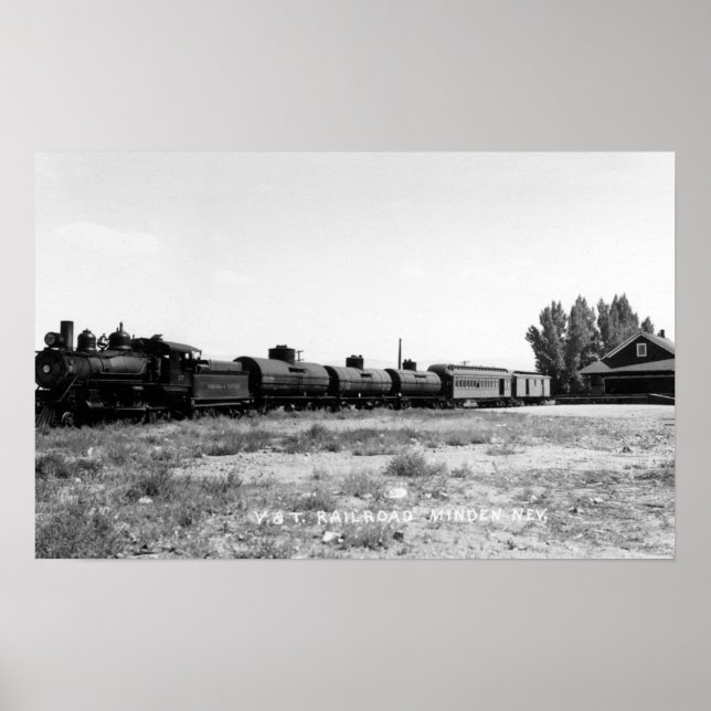 Póster View of the Virginia & Truckee Railroad Train (Frente)