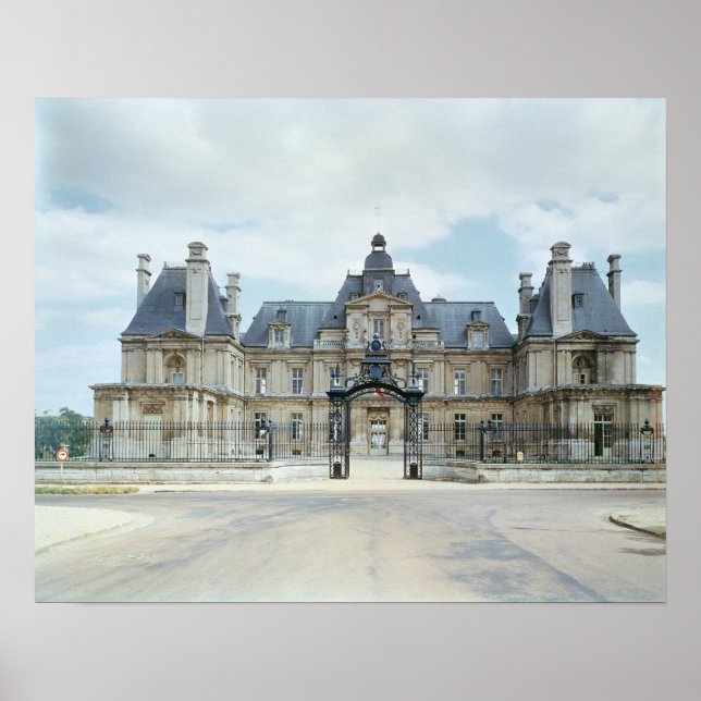 Póster View of the West facade of Chateau de Maisons (Frente)