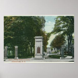 Póster View of Union College Memorial Gate