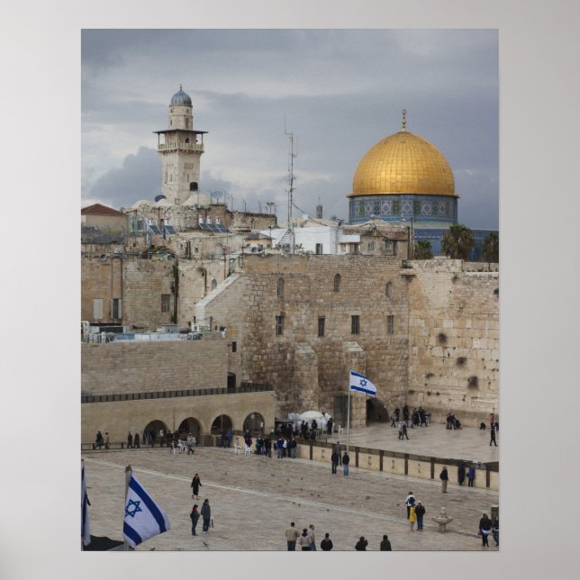 Póster View of Western Wall Plaza, late afternoon (Frente)