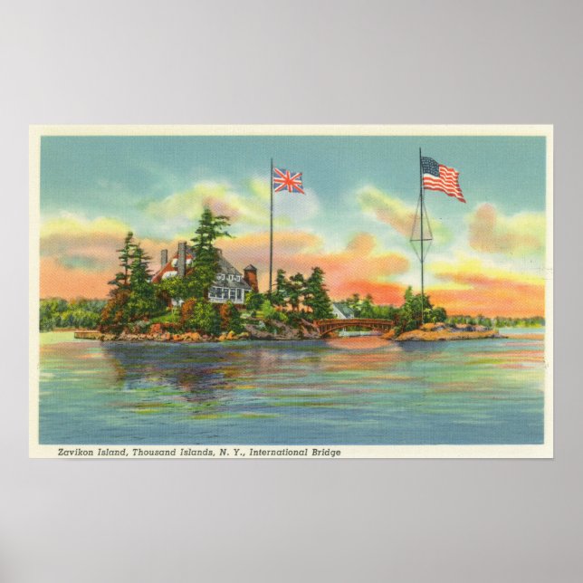 Póster View of Zavikon Island (Frente)