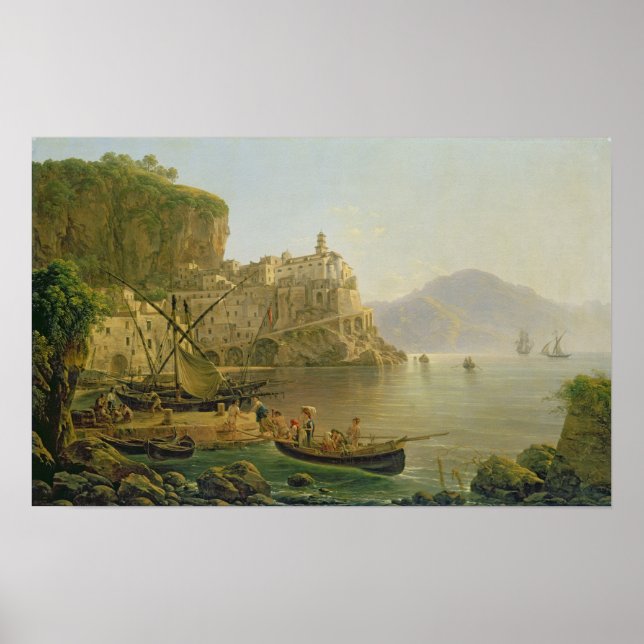 Póster View Towards Atrani on the Amalfi, 1817 (Frente)
