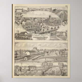 Póster Views of the residence Josephus Wolf