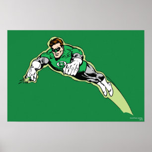 Póster Viga de energía de linternas verdes