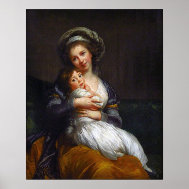 Póster Vigée Le Brun - Artist And Her Daughter (Frente)