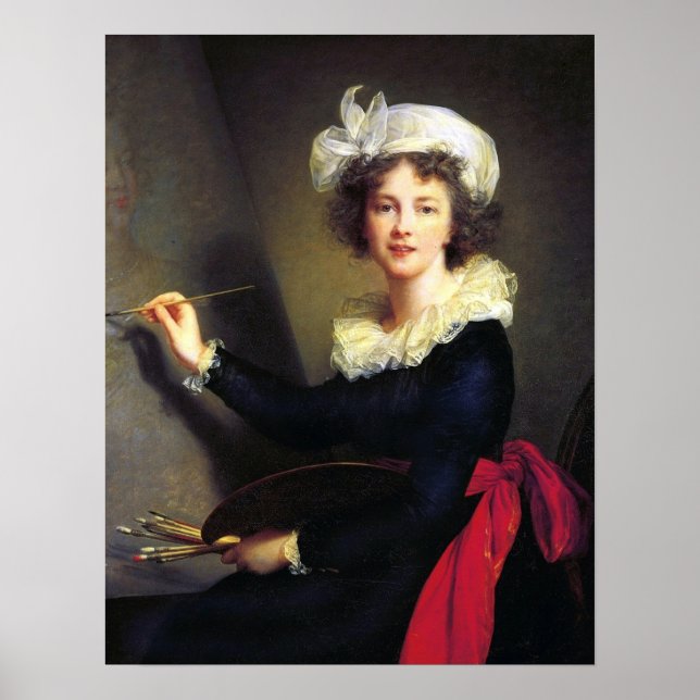 Póster Vigée Le Brun - autorretrato (Frente)