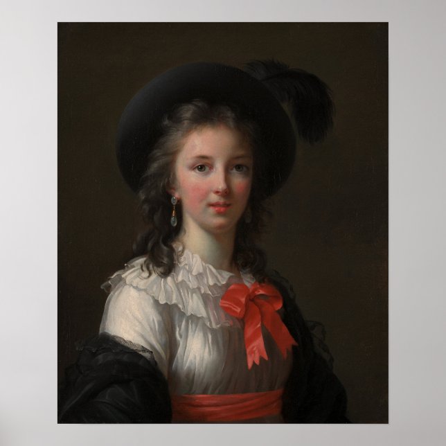 Póster Vigée Le Brun - autorretrato (Frente)