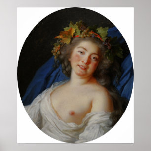 Póster Vigée Le Brun - Bacante