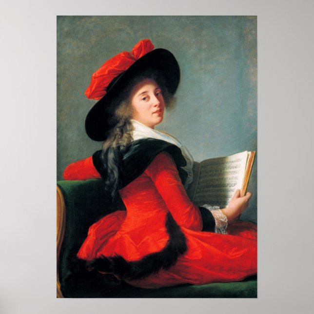 Póster Vigée Le Brun - Baronesa Crussol (Frente)