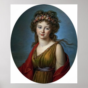 Póster Vigée Le Brun - Condesa Kagenek en Flora