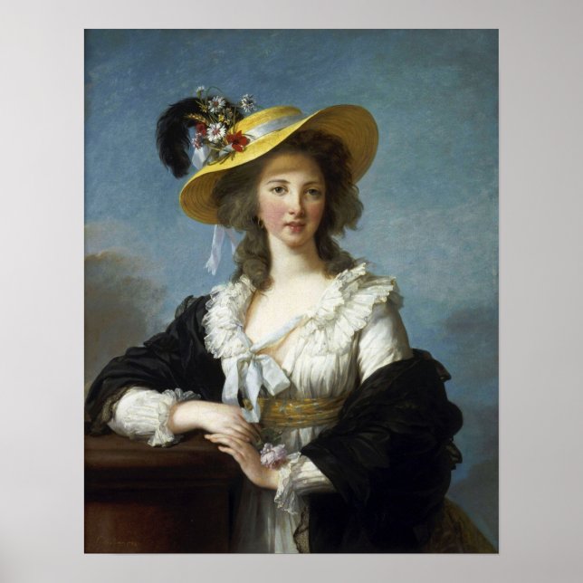 Póster Vigée Le Brun - Duquesa De Polignac (Frente)