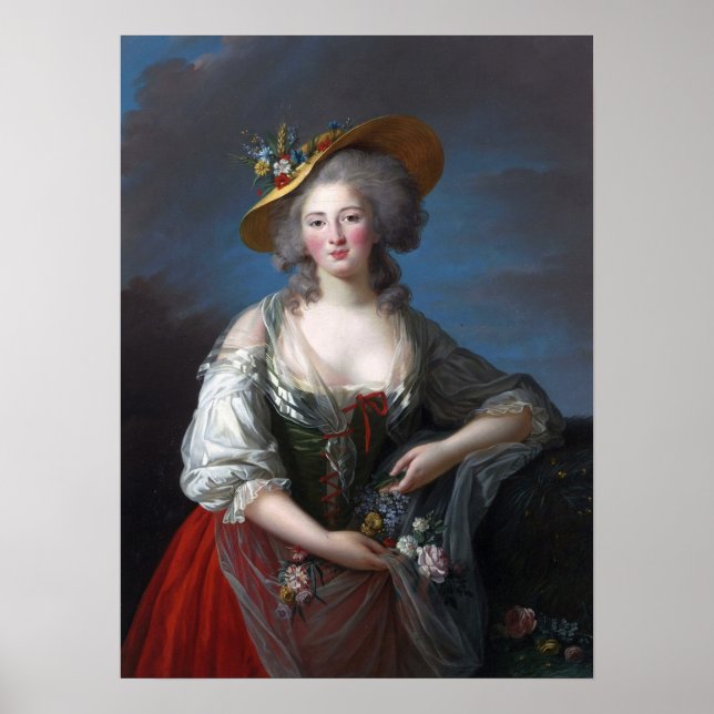 Póster Vigée Le Brun - Elisabeth De France Versailles (Frente)