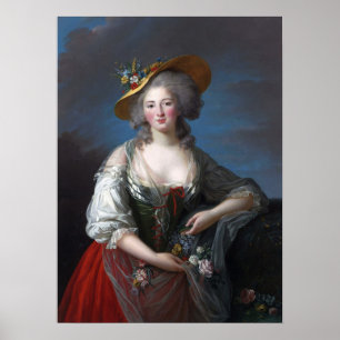 Póster Vigée Le Brun - Elisabeth de Francia Versailles