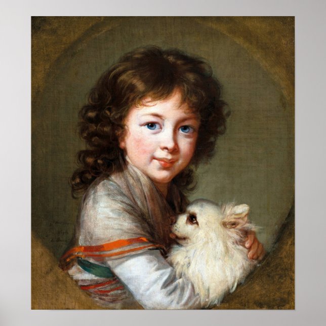 Póster Vigée Le Brun - Elisabeth Isabella Mniszech (Frente)