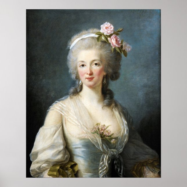 Póster Vigée Le Brun - Jeanne Lamotte Valois (Frente)
