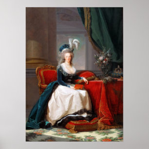 Póster Vigée Le Brun - María Antonieta