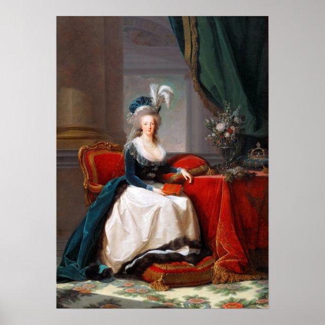 Póster Vigée Le Brun - María Antonieta (Frente)