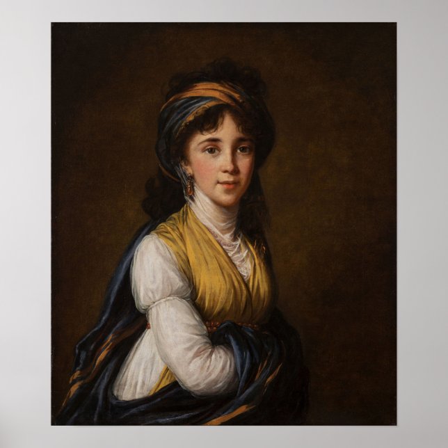 Póster Vigée Le Brun - Princesa Belozersky 1798 (Frente)