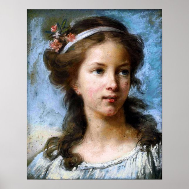 Póster Vigée Le Brun - Retrato De Joven Chica (Frente)
