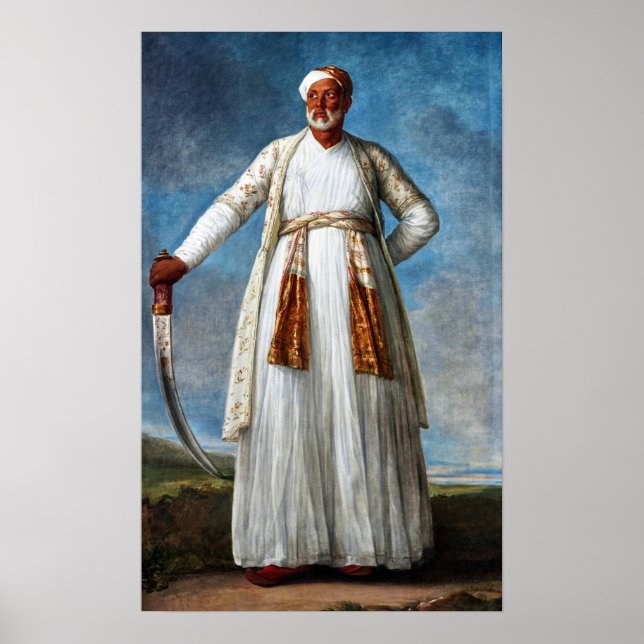 Póster Vigée Le Brun - Retrato De Mohammed Dervish Khan (Frente)