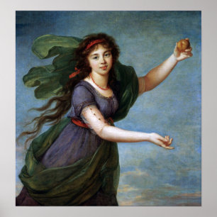 Póster Vigée Le Brun - Retrato de una joven