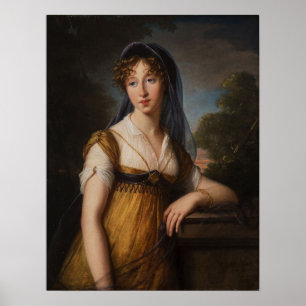 Póster Vigée Le Brun - Retrato De Una Mujer 1803