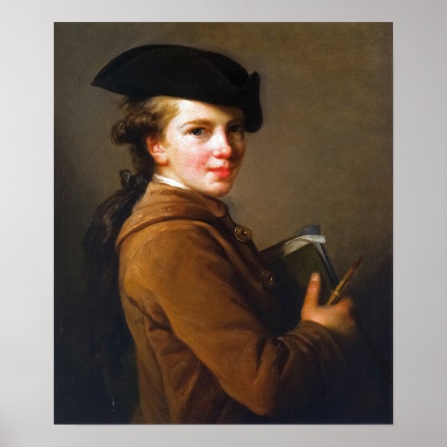 Póster Vigée Le Brun - Retrato del hermano del artista (Frente)