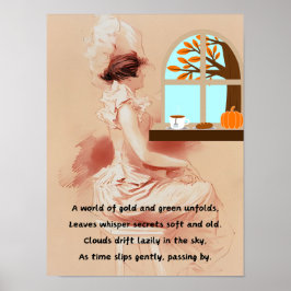 Póster Vigilando la ventana