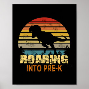 Póster Vigilia en Dinosaur Ck Prek A La Escuela De Primer