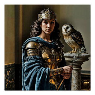 Póster Vigilia silenciosa en Minerva - Diosa romana