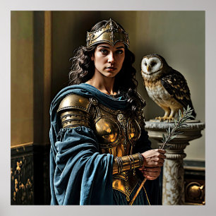 Póster Vigilia silenciosa en Minerva - Diosa romana
