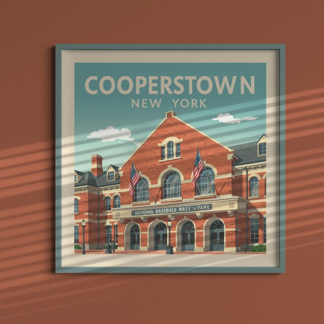 Póster Viintage Cooperstown New York (Subido por el creador)