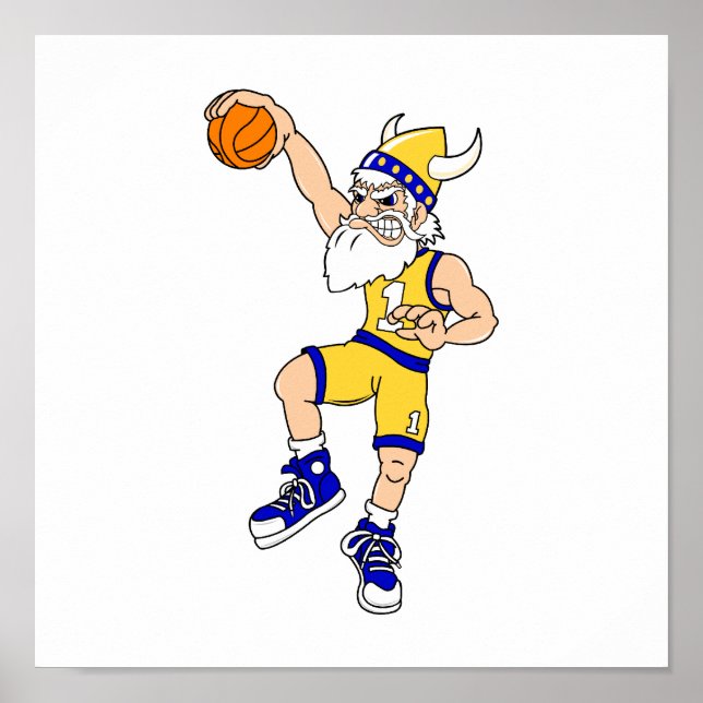 Póster Viking basketball slam (Frente)