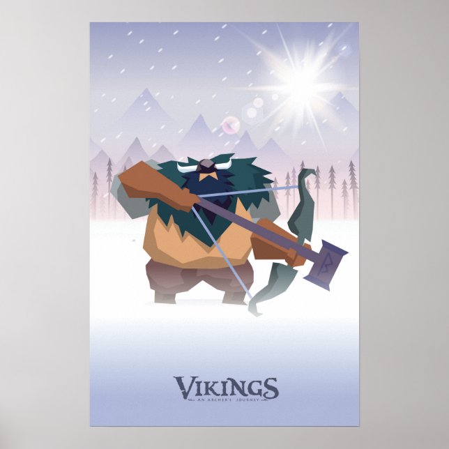 Póster Viking berserker (Frente)