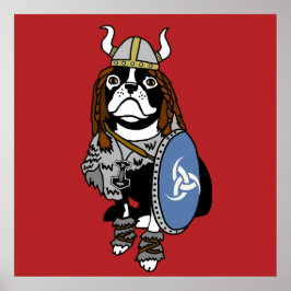 Póster Viking Boston Terrier
