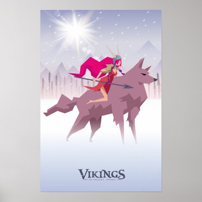 Póster Viking fijar - Valkiria (Frente)