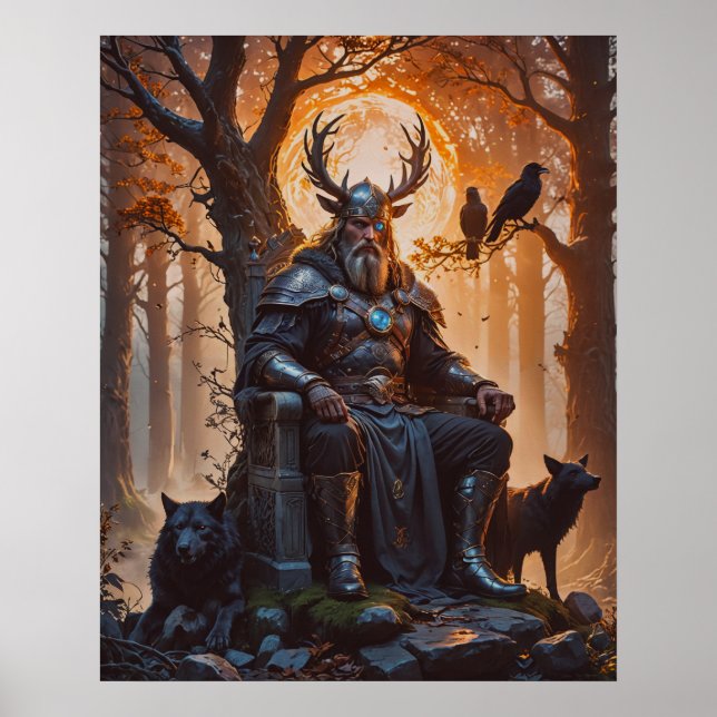 Póster Viking God Odin (Frente)