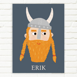 Póster Viking gracioso personalizado