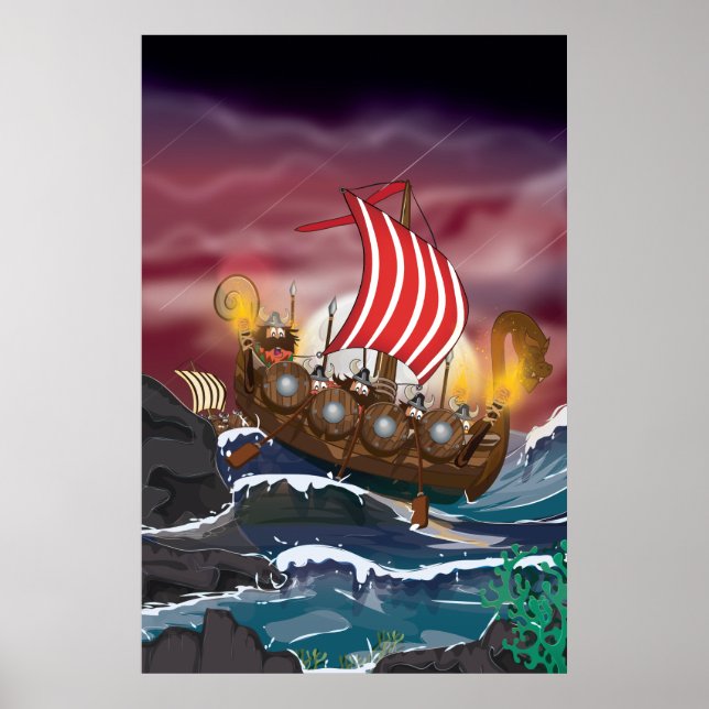 Póster Viking Invasion Fleet (Frente)
