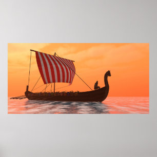 Póster Viking Longship Ventures