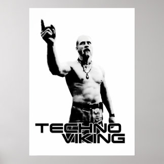 Póster Viking tecnológico