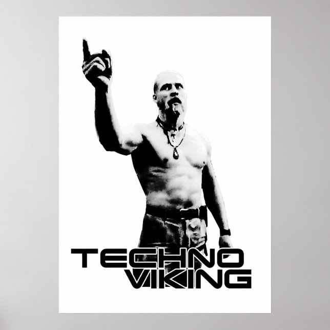 Póster Viking tecnológico (Frente)
