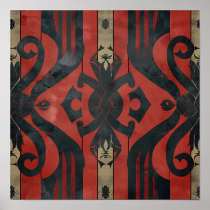 Póster Viking Thalate Intricate Pattern