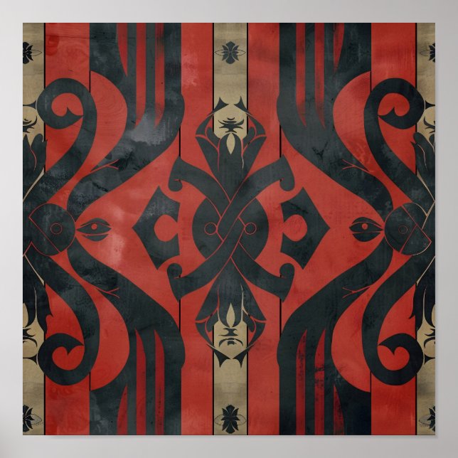 Póster Viking Thalate Intricate Pattern (Frente)