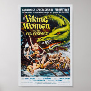 Póster Viking Women and the Sea Serpent Movie Poster