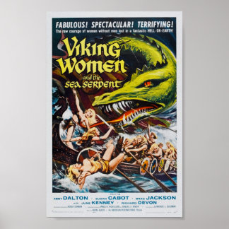 Póster Viking Women and the Sea Serpent Movie Poster